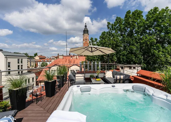 Rooftop Wawel View With Jacuzzi L Luxury Apartment